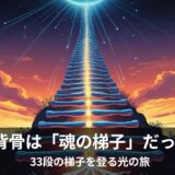 人体は神殿だった⑥：背骨編 - “33段の梯子”を登る光の旅──“背骨”に隠された叡智とは？