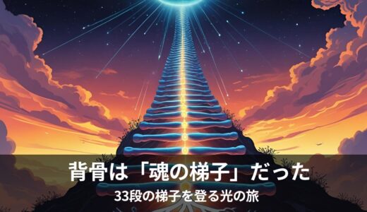 人体は神殿だった⑥：背骨編 – “33段の梯子”を登る光の旅──“背骨”に隠された叡智とは？