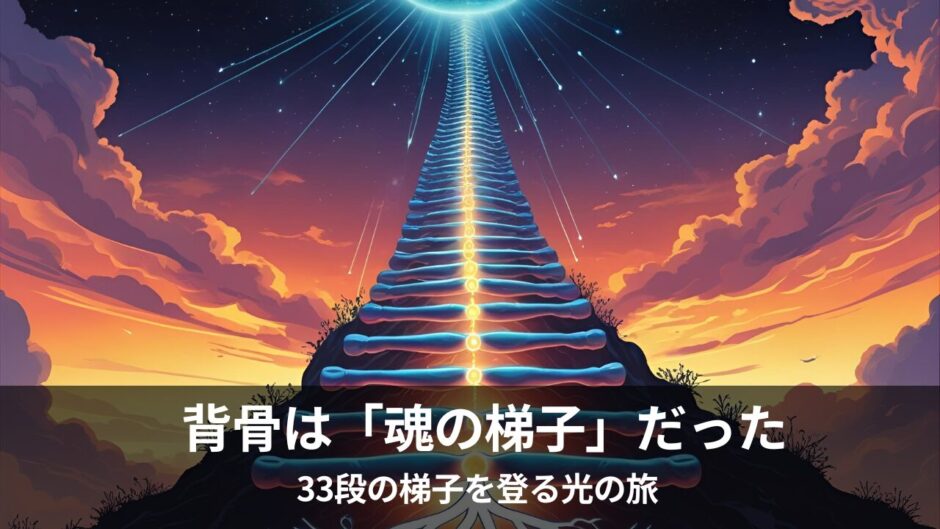 人体は神殿だった⑥：背骨編 - “33段の梯子”を登る光の旅──“背骨”に隠された叡智とは？