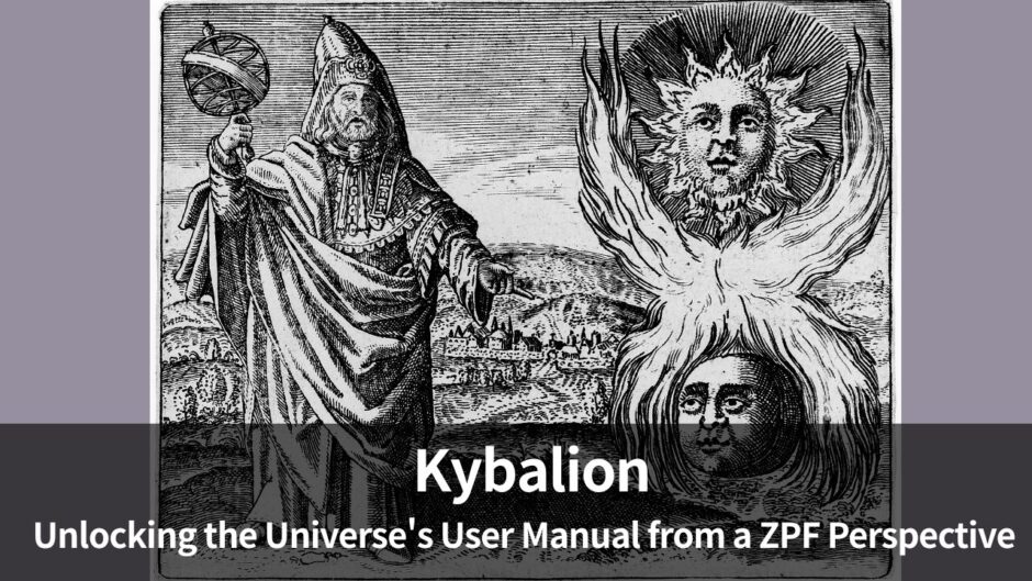 Kybalion Introduction | A "User Manual for This World" Unlocked from a ZPF Perspective: The Seven Hermetic Principles [Introduction]