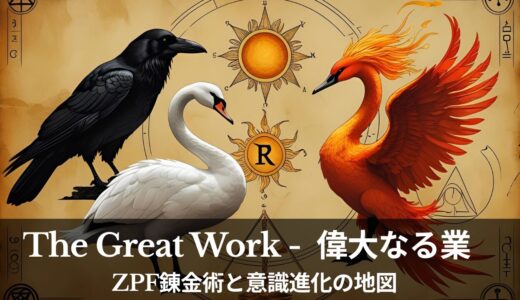 【ZPF的・錬金術再起動】The Great Work（偉大なる業）とは何か？──ニグレド・アルベド・ルベドを“意識進化”の視点で読み解く