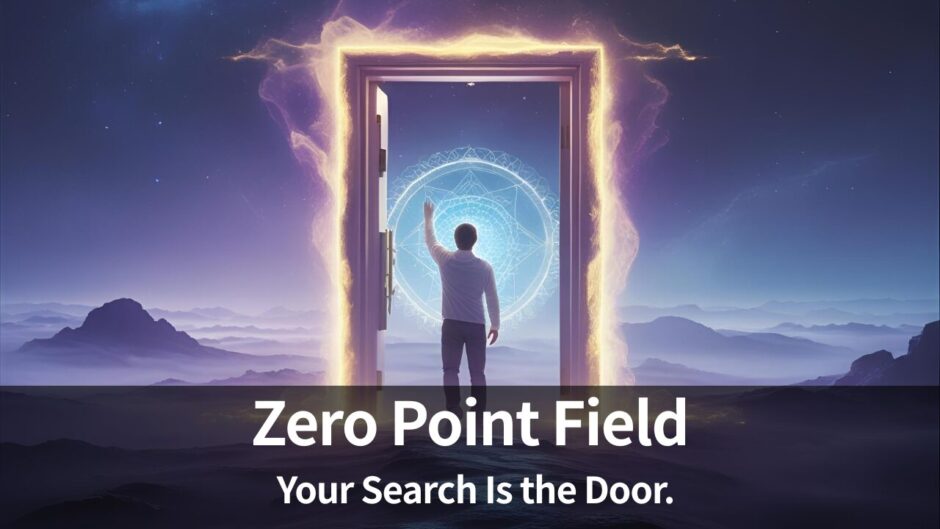The Entrance to the Zero-Point Field Was You All Along.