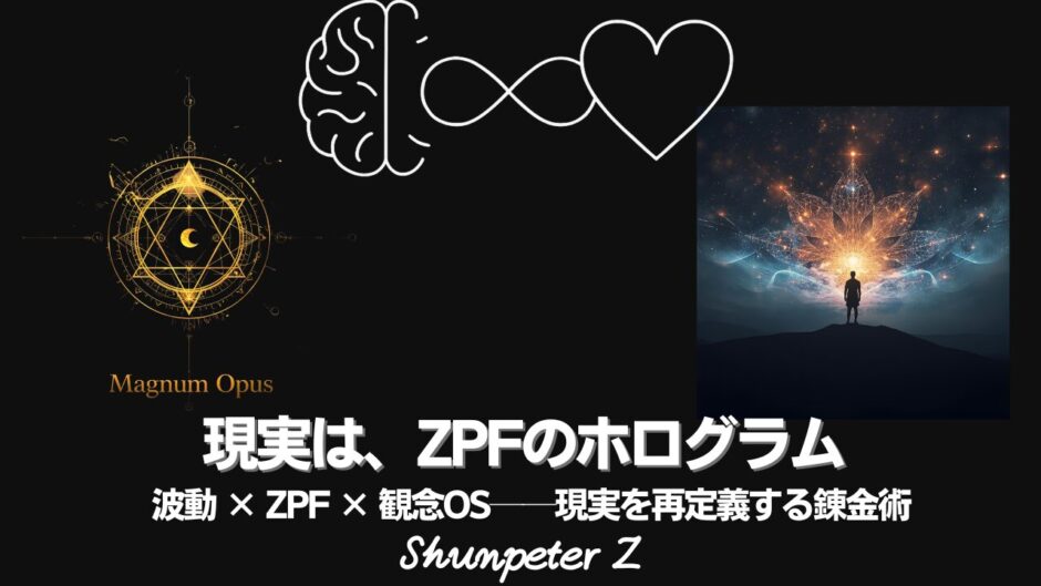 Ep36｜ZPF錬金術 🔥Magnum Opus 01：現実の仕組み（ZPF視点からの再定義）