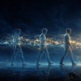 自己同一性と時間的連続性を表す、連続して生成される人物のイラスト