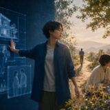Meが固定した理想像と、Beingから関係の中で立ち上がる現実の違いを表したイメージ