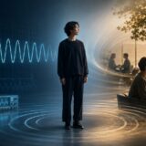 物理学で測定できる周波数と、身体・注意・関係性に現れるBeingの違いを表したイメージ