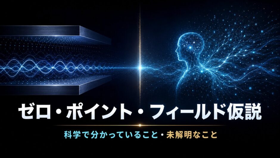 ゼロ・ポイント・フィールド仮説における科学で確認された領域と未解明領域の境界