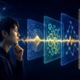 英語リスニングで音・単語・骨格・語順の四層を観察する意図的清聴のイメージ